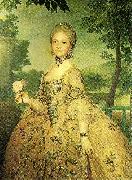 Anton Raphael Mengs maria luisa of parmathe princess of asturias painting